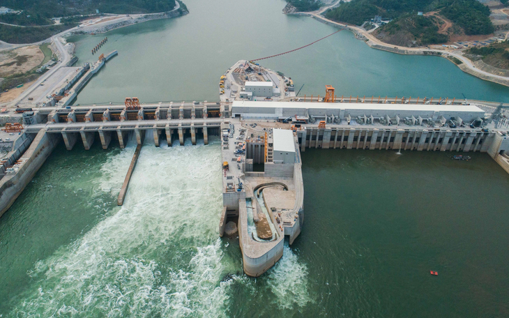 Xayaburi Dam from a bird-eye view. Photo: XPCL. 