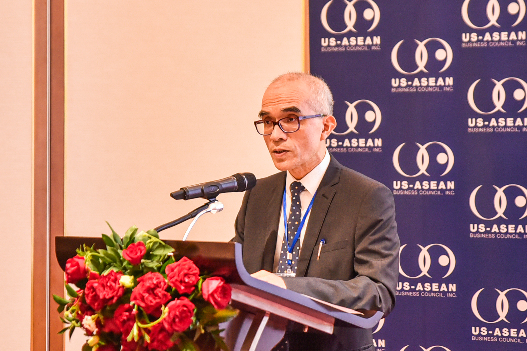 Phó Vụ trưởng Vụ Hợp tác quốc tế (Bộ NN-PTNT) Tô Việt Châu phát biểu tại Hội thảo. Ảnh: Quỳnh Chi.