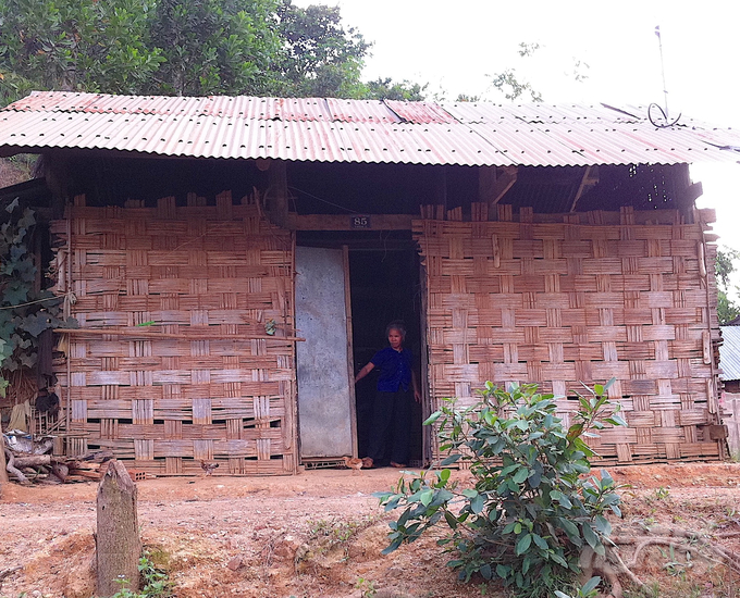 Những căn nhà tạm trong vùng vùng đệm Vườn Quốc gia Tà Đùng của người dân không chịu về khu tái định cư Đắk P'lao. Ảnh: Phúc Lập.