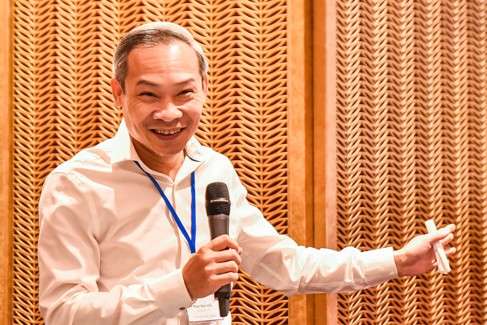 Mr. Phan Duc Hieu, Standing Member of the Economic Committee of the National Assembly, at the workshop. Photo: Quynh Chi.