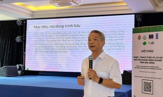 Pham Tuan Anh, Director of the Dak Nong Department of Agriculture and Rural Development spoke at the seminar on August 15.