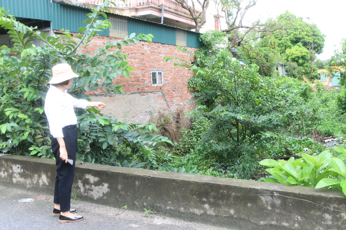 Một kênh thủy lợi tại quận Kiến An đã không còn phát huy được tác dụng, thay vào đó là nơi đổ rác, xả thải sinh hoạt, cây cỏ mọc um tùm. Ảnh: Bá Thắng.