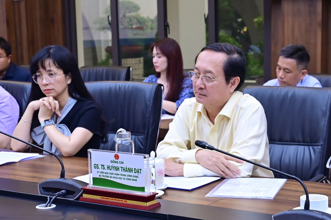 Bộ trưởng Huỳnh Thành Đạt đưa ra đề xuất về hợp tác giữa 2 Bộ trong thời gian tới. Ảnh: Tùng Đinh.