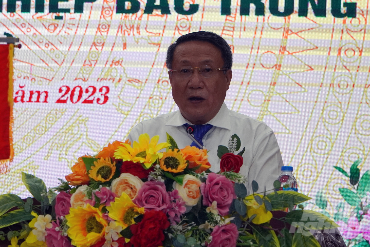 Phó Chủ tịch UBND tỉnh Quảng Trị Hà Sỹ Đồng mong muốn Trung tâm Khoa học lâm nghiệp Bắc Trung bộ tiếp tục phát triển để có nhiều đóng góp cho ngành lâm nghiệp cũng như sự phát triển kinh tế - xã hội của địa phương. Ảnh: Võ Dũng.