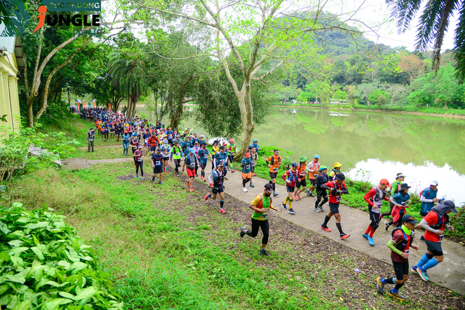 The second season of the Cuc Phuong forest run (in 2023) attracts thousands of domestic and foreign athletes to participate.