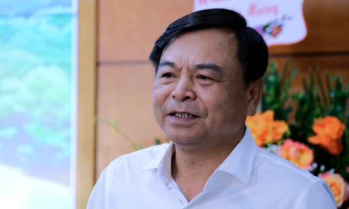 Thứ trưởng Nguyễn Hoàng Hiệp cho rằng công tác triển khai xây dựng, đầu tư, quy hoạch các công trình thủy lợi phải có trọng điểm. Ảnh: Bảo Thắng.