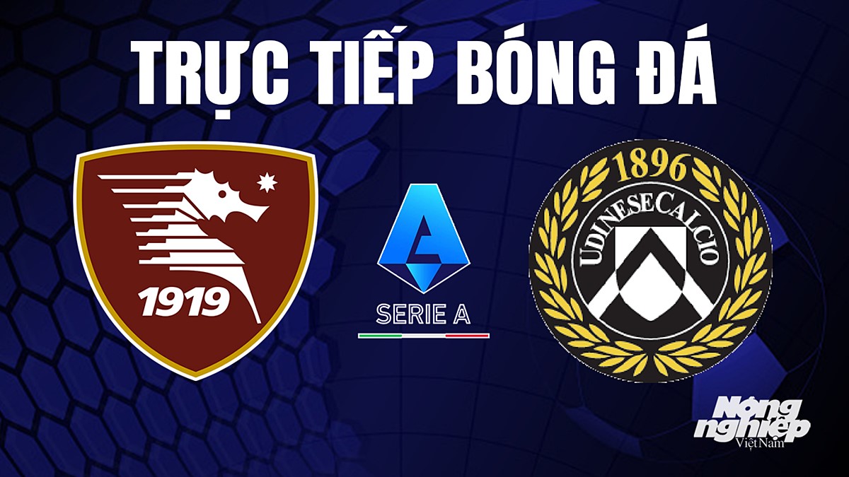 Trực tiếp bóng đá Serie A (VĐQG Italia) 2023/24 giữa Salernitana vs Udinese Calcio hôm nay 28/8/2023