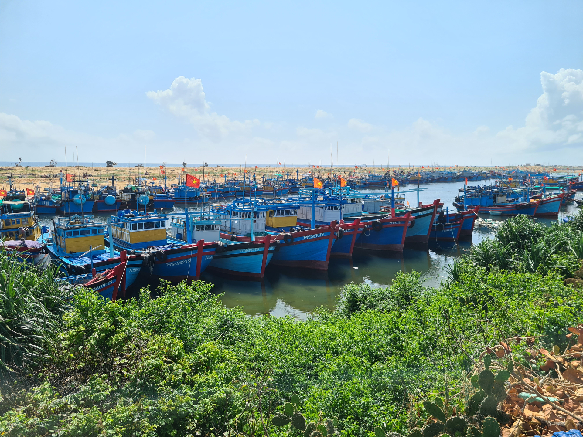 The organization strictly enforces the regulations for managing fishing vessels, ensuring 100% registration, inspection, and issuance of fishing licenses. Photo: Hong Tham.