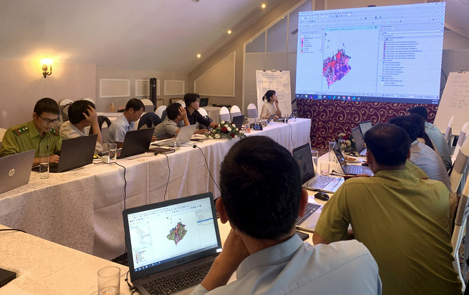 Dự án iLandscape phối hợp CIAT tổ chức tập huấn cho cán bộ lâm nghiệp tại Lâm Đồng. Ảnh: UNDP.