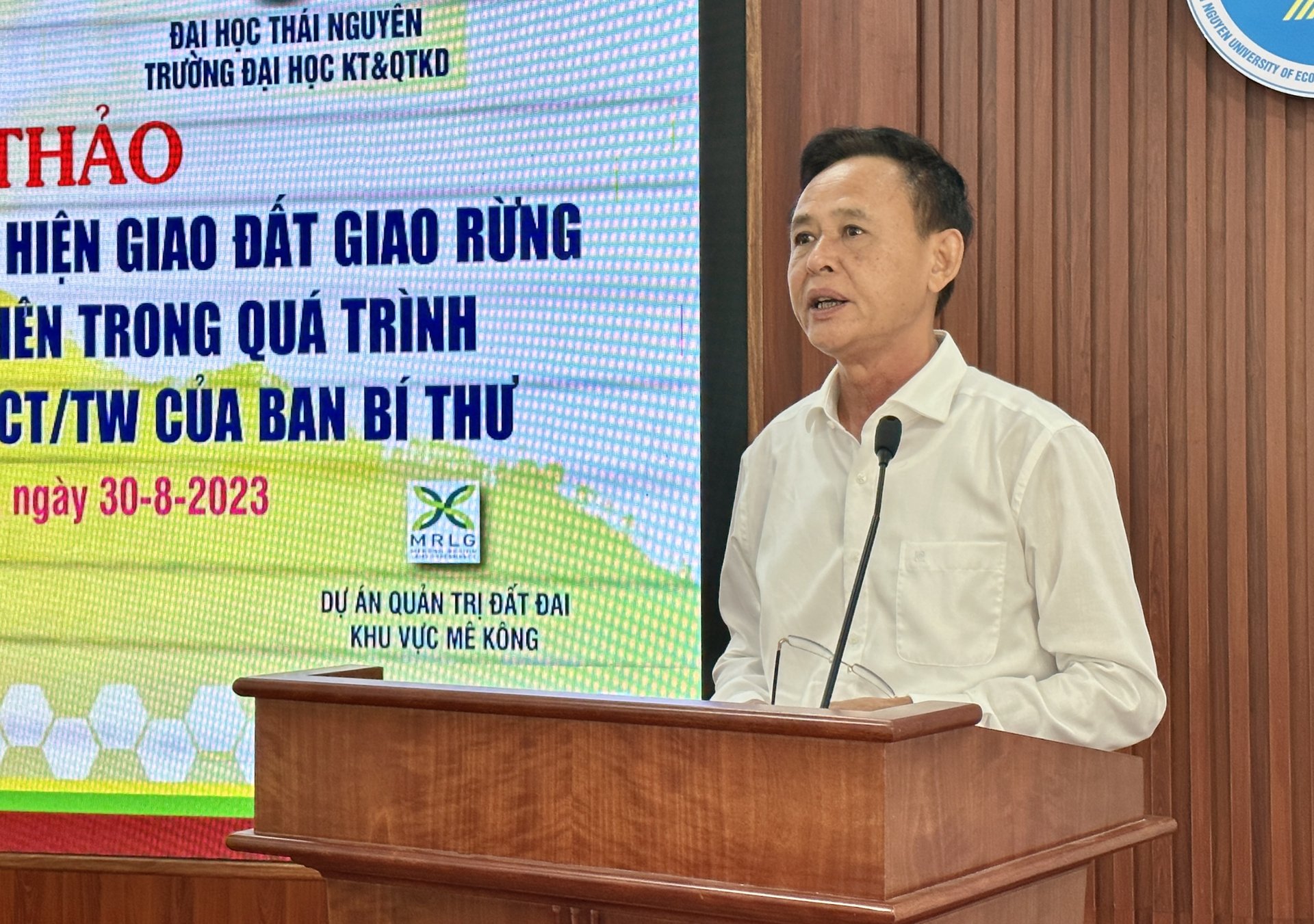 TS Hà Công Tuấn, Chủ tịch Hội Khoa học Kinh tế Nông nghiệp và phát triển nông thôn Việt Nam. Ảnh: Quang Linh.