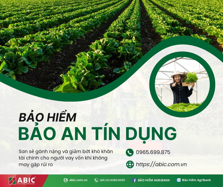 Sản phẩm bảo bảo an tín dụng tự nguyện đặc biệt thiết kế dành riêng cho khu vực nông nghiệp, san sẻ rủi ro cùng người nông dân.