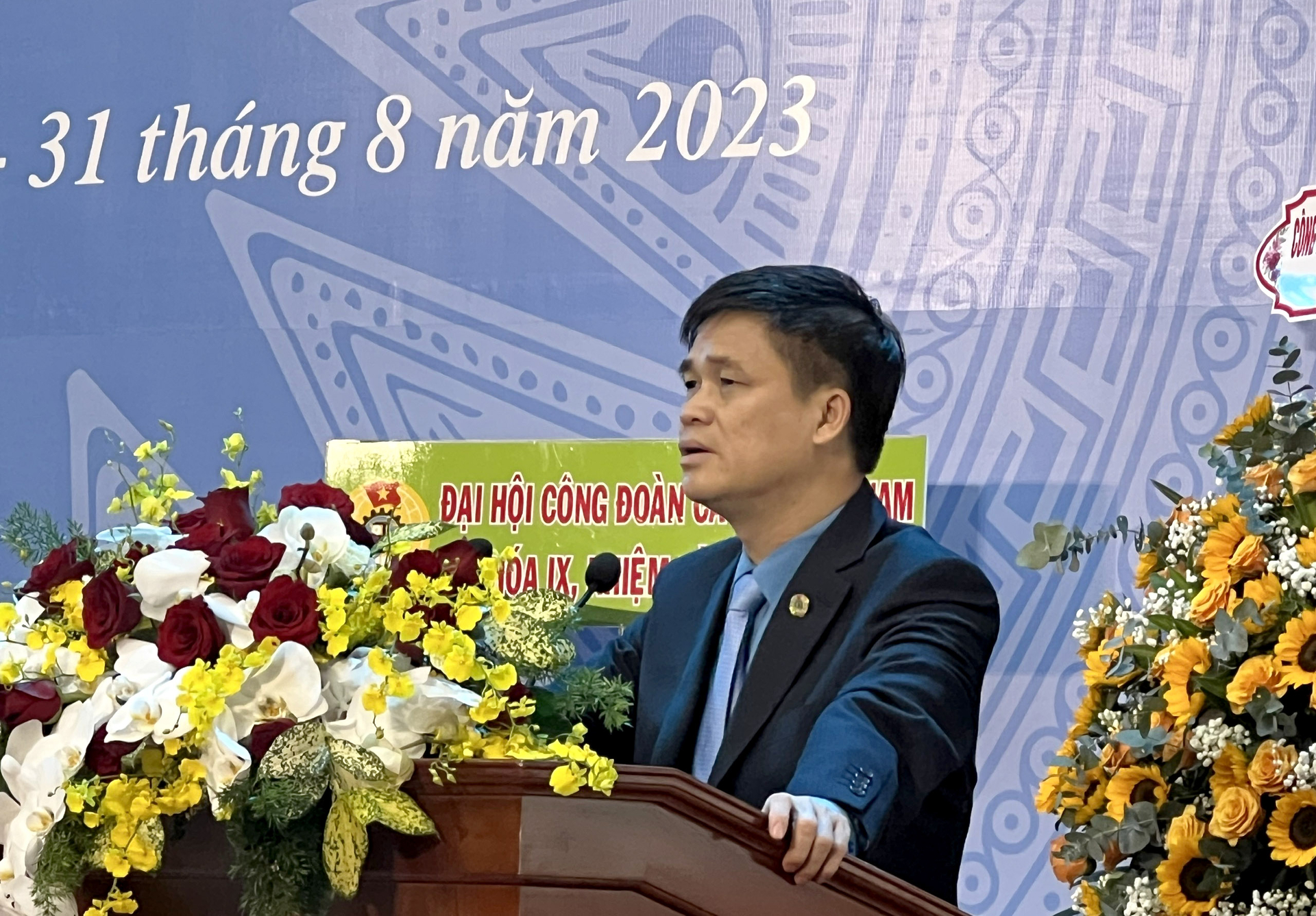 Ông Ngọ Duy Hiểu, Phó Chủ tịch Tổng Liên đoàn Lao động Việt Nam đánh giá cao nhiều kết quả mà Công đoàn Cao su Việt Nam đạt được trong nhiệm kỳ VIII.