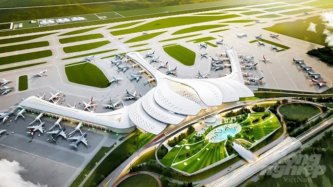 Nhà ga sân bay Long Thành được thiết kế độc đáo, lấy ý tưởng từ hình ảnh hoa sen. Ảnh: MV.