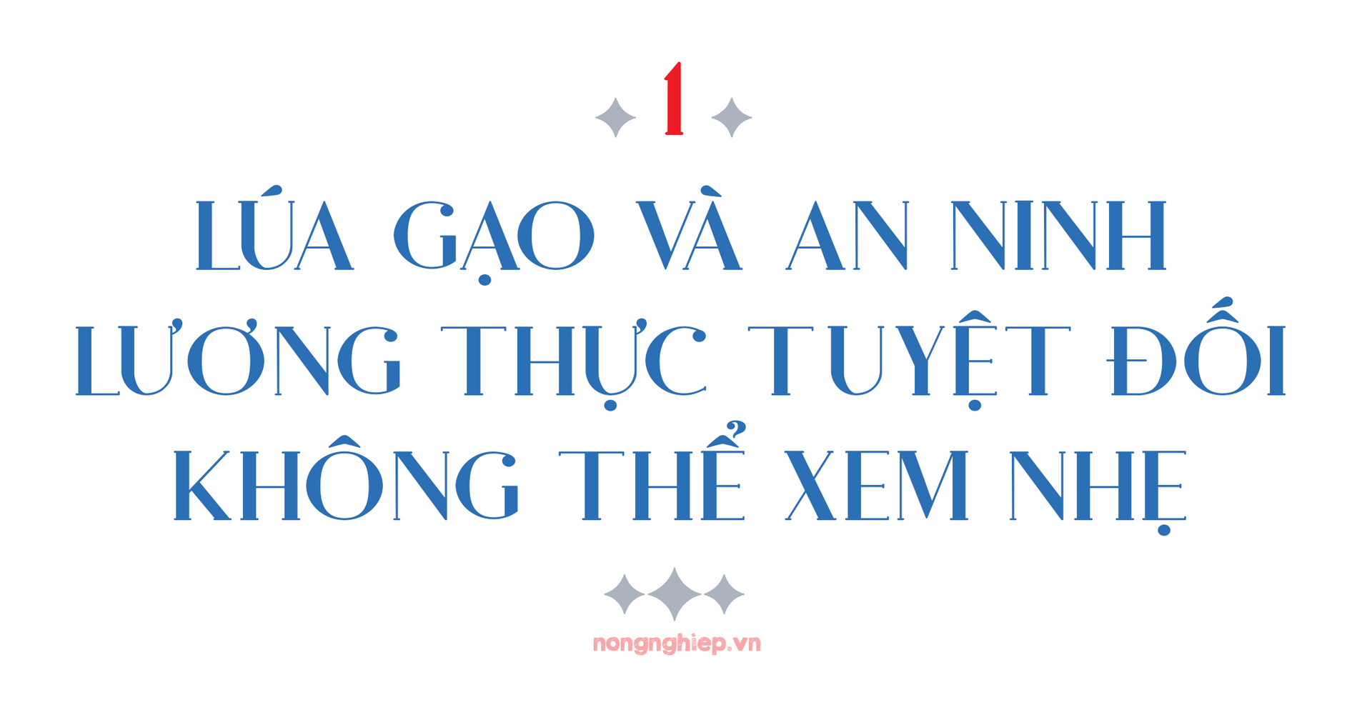 Tiến sĩ Đặng Kim Sơn - Lúa gạo và an ninh lương thực tuyệt đối không thể xem nhẹ