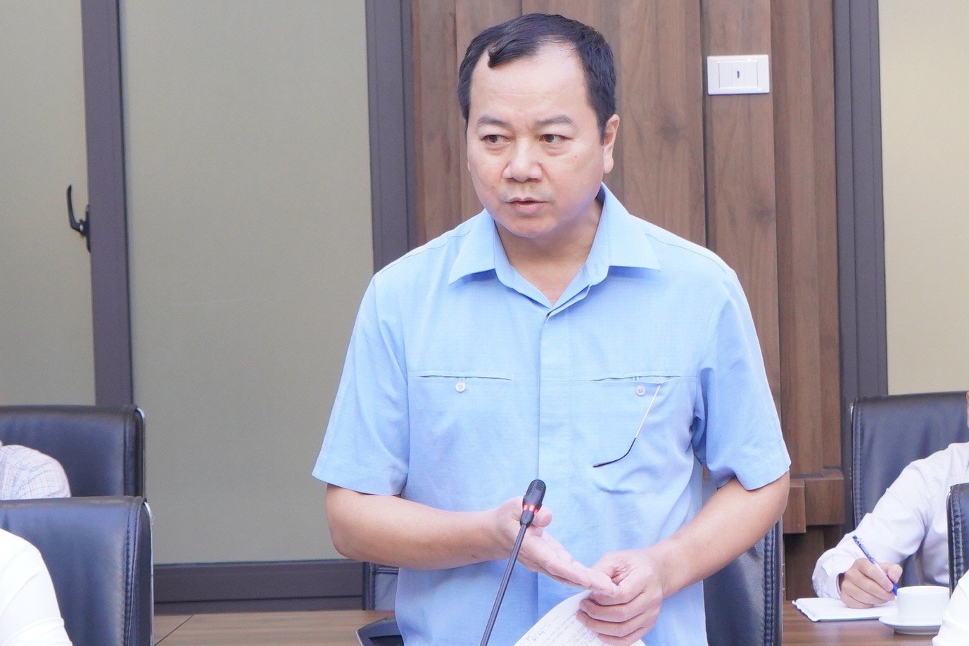 Ông Trần Đình Luân, Cục trưởng Cục Thủy sản cho biết, các đơn hàng thủy sản hiện nay tương đối khó khăn. Ảnh: Hồng Thắm.