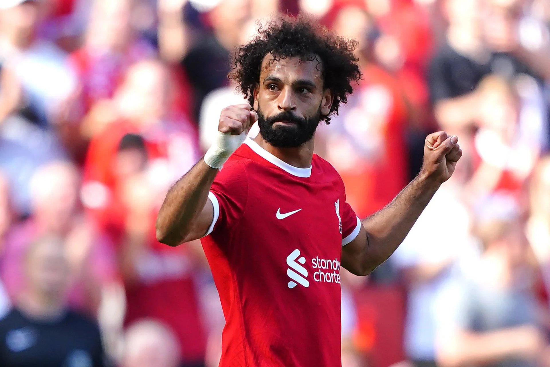 Mohamed Salah liệu có ra đi? Ảnh: Express.