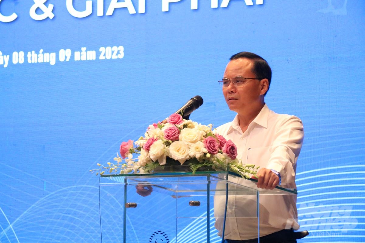 Mr. Pham Kim Dang, Deputy Director of the Department of Livestock, emphasized that R.E.P Biotech's successful research and development of HI applications in animal husbandry and veterinary medicine affirms the scientific and technological level of Vietnamese enterprises, which is a premise for proactive production. Photo: Phuong Thao.