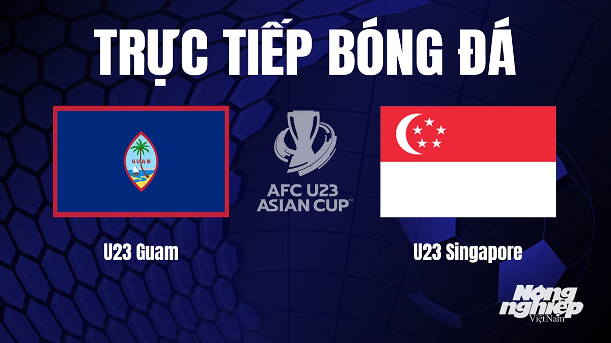 Trực tiếp bóng đá U23 Châu Á 2024 giữa Guam vs Singapore hôm nay 9/9/2023