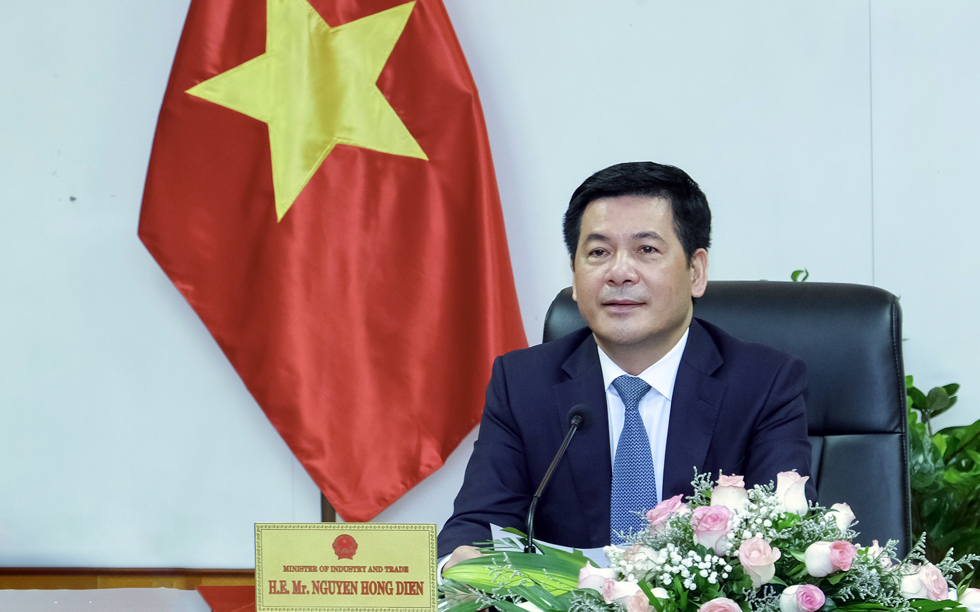 Bộ trưởng Nguyễn Hồng Diên đánh giá cao sự tham gia của doanh nghiệp trong việc thúc đẩy quan hệ hợp tác Việt Nam - Hoa Kỳ. Ảnh: MOIT.