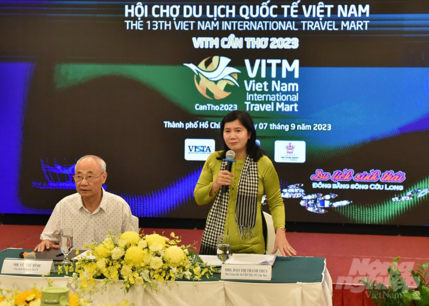 On the afternoon of September 7, in Ho Chi Minh City, the Vietnam Tourism Association announced the event of the Vietnam International Tourism Fair - VITM Can Tho 2023. Photo: Nguyen Thuy.