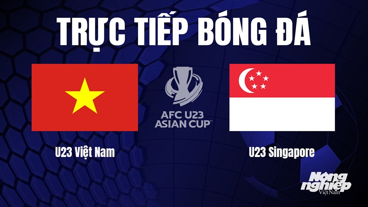 Trực tiếp bóng đá U23 Châu Á giữa Việt Nam vs Singapore hôm nay 12/9/2023