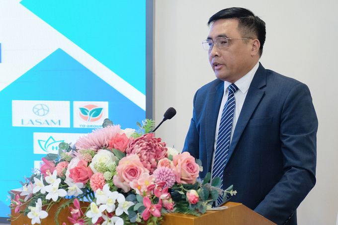 Deputy Minister of the Ministry of Agriculture and Rural Development Nguyen Quoc Trieu: Cooperation between Vietnam and Japan in the agricultural sector has played a significant role in the restructuring of the agricultural sector. Photo: Tung Dinh.
