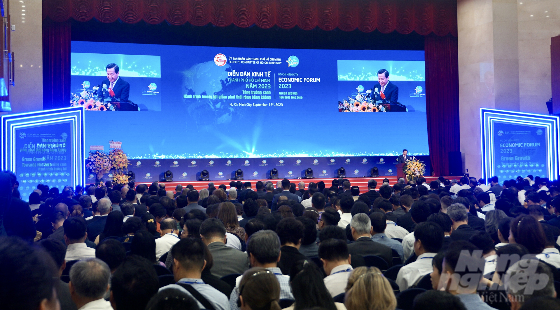 Diễn đàn Kinh tế Xanh TP.HCM 2023 khai mạc sáng 15/9. Ảnh: Nguyễn Thủy.