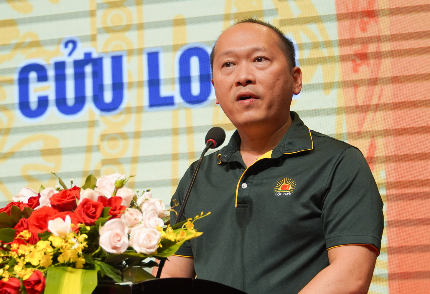 Theo ông Lê Thanh Hạo Nhiên, Giám đốc Tài chính Tập đoàn Lộc Trời, nguồn vốn của doanh nghiệp chỉ đáp ứng khoảng 10% tổng nhu cầu đầu tư cho toàn thị trường lúa gạo ở ĐBSCL. Ảnh: Kim Anh.