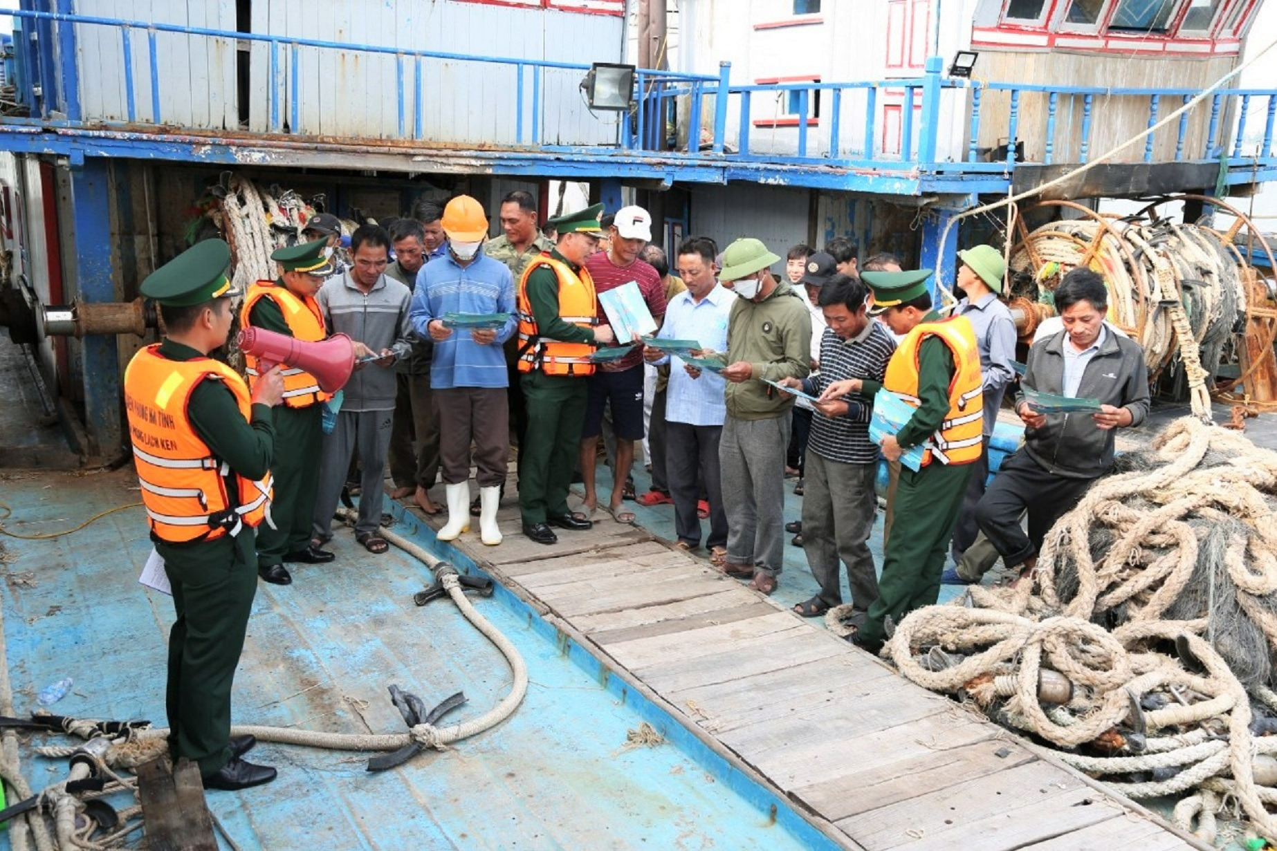 The Border Guard forces in participating provinces play a crucial role in combating IUU fishing. Photo: Thanh Nga.