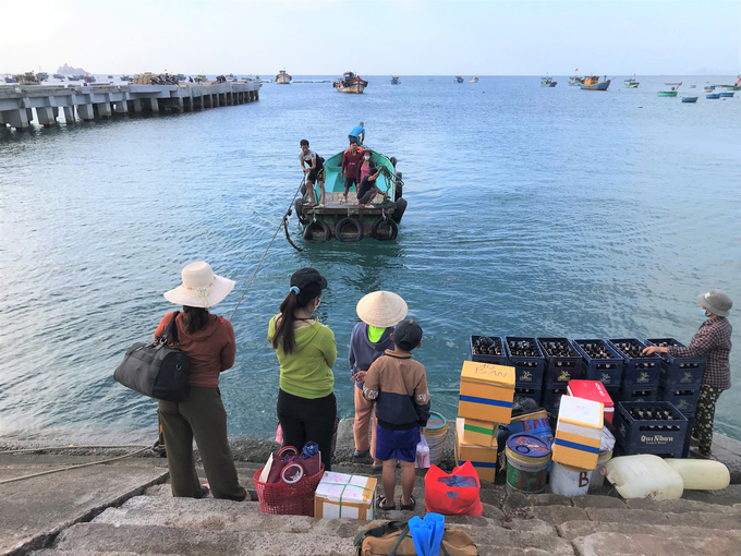 Hoạt động đi lại bằng đò dân sinh của người dân xã đảo Nhơn Châu (TP Quy Nhơn, Bình Định) trước đây. Ảnh: V.Đ.T.