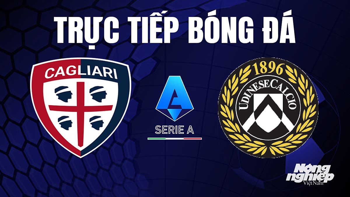 Trực tiếp bóng đá Serie A (VĐQG Italia) 2023/24 giữa Cagliari vs Udinese Calcio hôm nay 17/9/2023