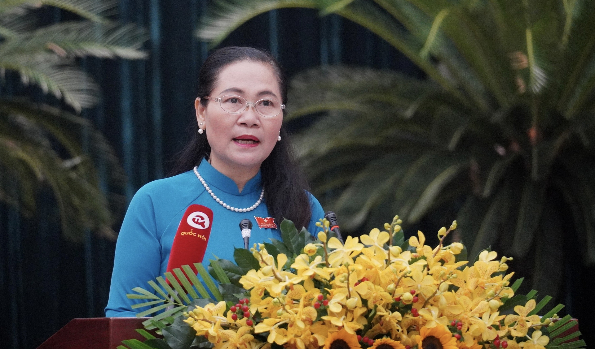 Bà Nguyễn Thị Lệ, Chủ tịch HĐND TP.HCM. Ảnh: Nguyễn Thủy.