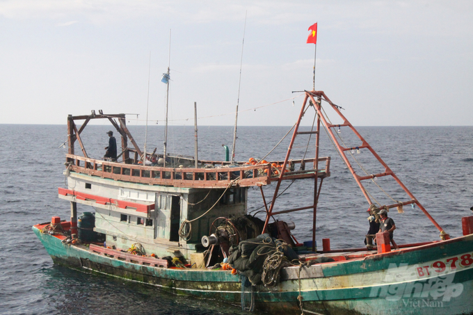 Tàu cá hoạt động trong vùng biển Tây Nam bộ. Ảnh: Kiên Trung.