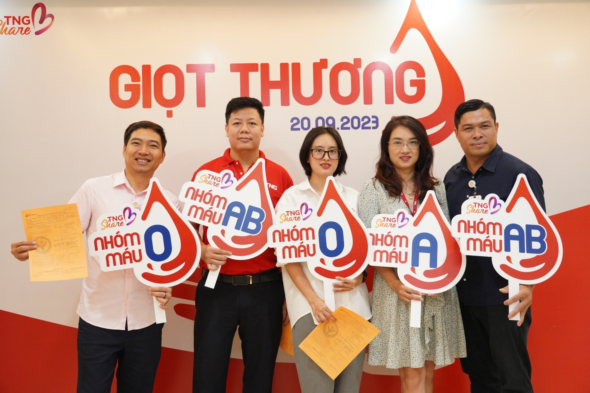 Chương trình do TNG Holdings Vietnam phối hợp với Bệnh viện Việt Đức tổ chức đã nhận được sự hưởng ứng nồng nhiệt từ đội ngũ lãnh đạo Tập đoàn. Ảnh: TNG Holdings Vietnam.