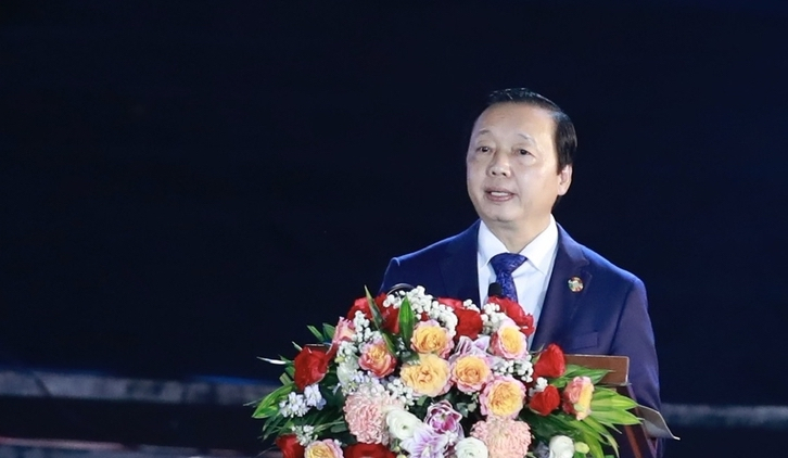 Phó Thủ tướng Trần Hồng Hà phát biểu tại lễ kỷ niệm 120 năm Sa Pa. Ảnh: P.B.