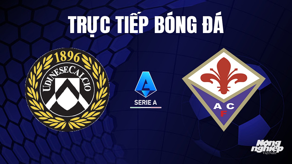 Trực tiếp bóng đá Serie A (VĐQG Italia) 2023/24 giữa Udinese Calcio vs Fiorentina hôm nay 24/9/2023