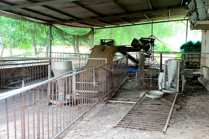 Một cơ sở chăn nuôi nhỏ lẻ tại Đồng Nai trong diện phải ngừng hoạt động. Ảnh: Lê Bình.