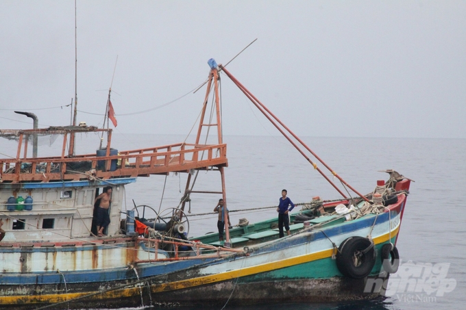 Offshore fishermen catch seafood on the Southwest Coast. Photo: Kien Trung.