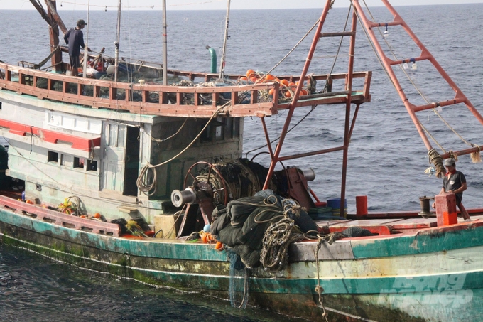 Offshore fishing boats of Kien Giang province. Photo: Kien Trung.