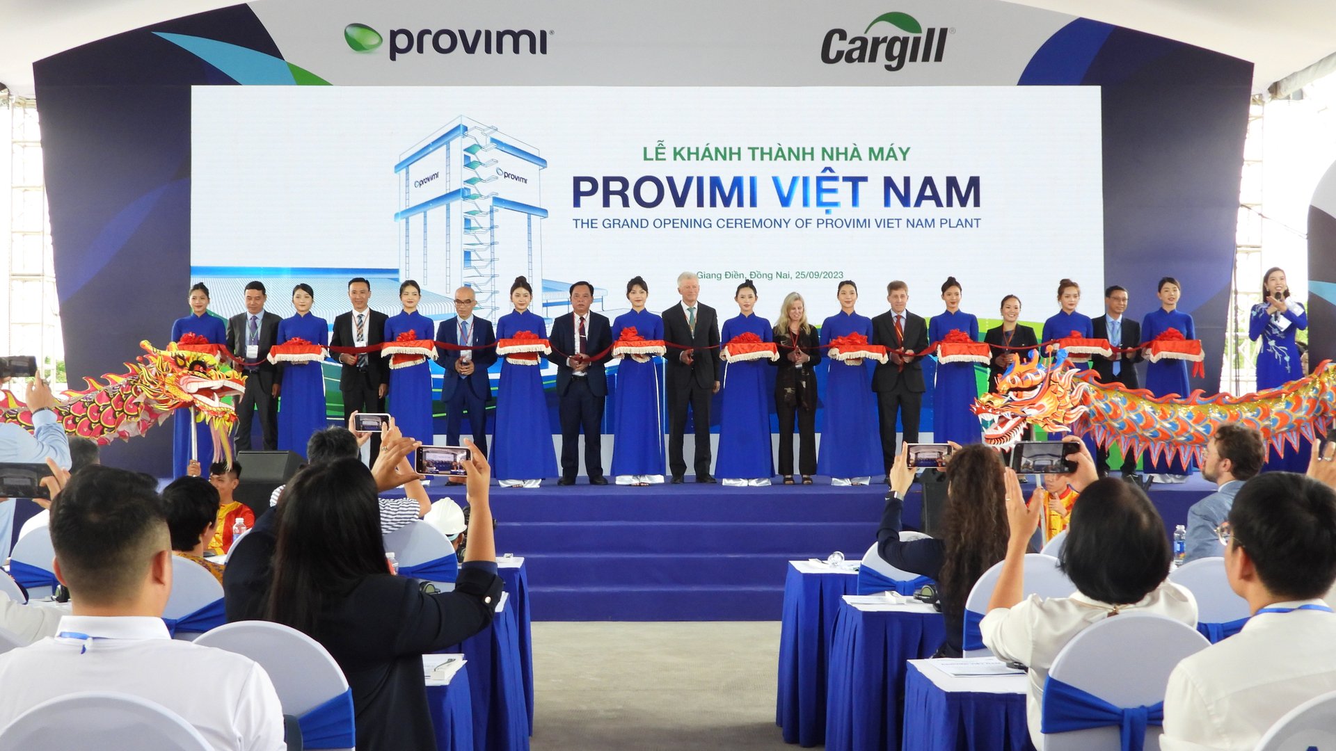 The most advanced specialized animal nutrition production plant in Asia, invested by the largest agricultural conglomerate in the United States, has recently been inaugurated in Dong Nai province. Photo: Tran Trung.