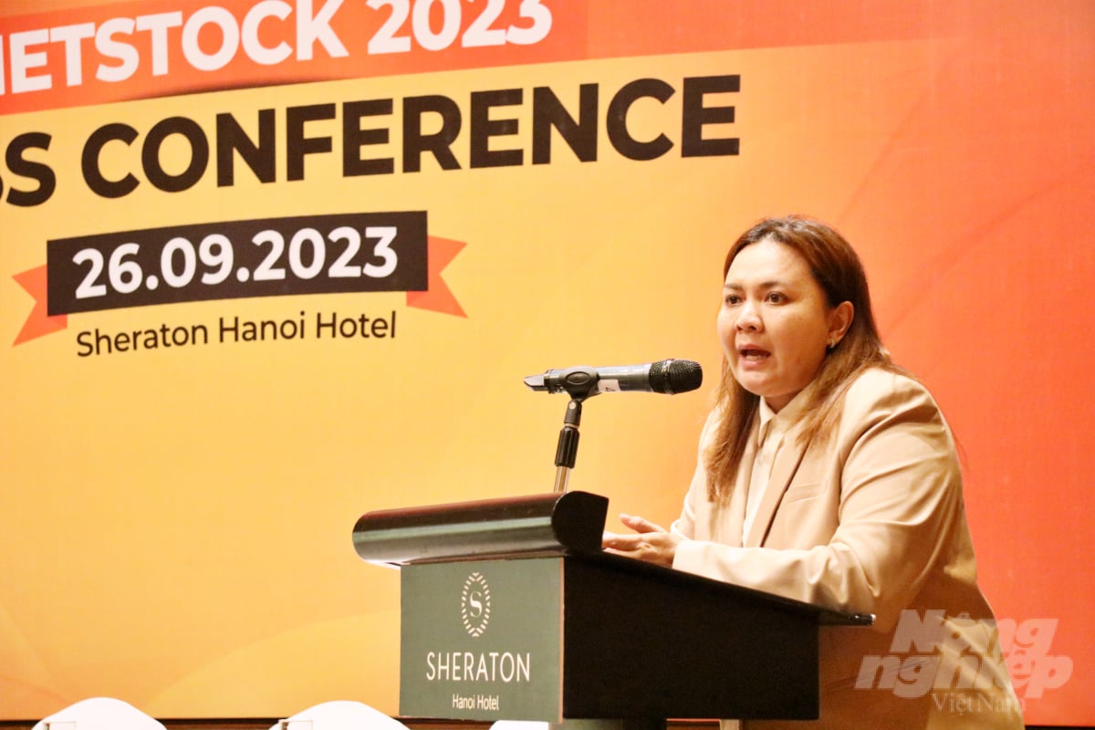 According to Ms. Rungphech Chitanuwat, Regional Portfolio Director – ASEAN, Infoma Markets Group, Vietstock 2023 is a special occasion that marks the official transition of Vietstock into an annual exhibition. Photo: Phuong Thao.