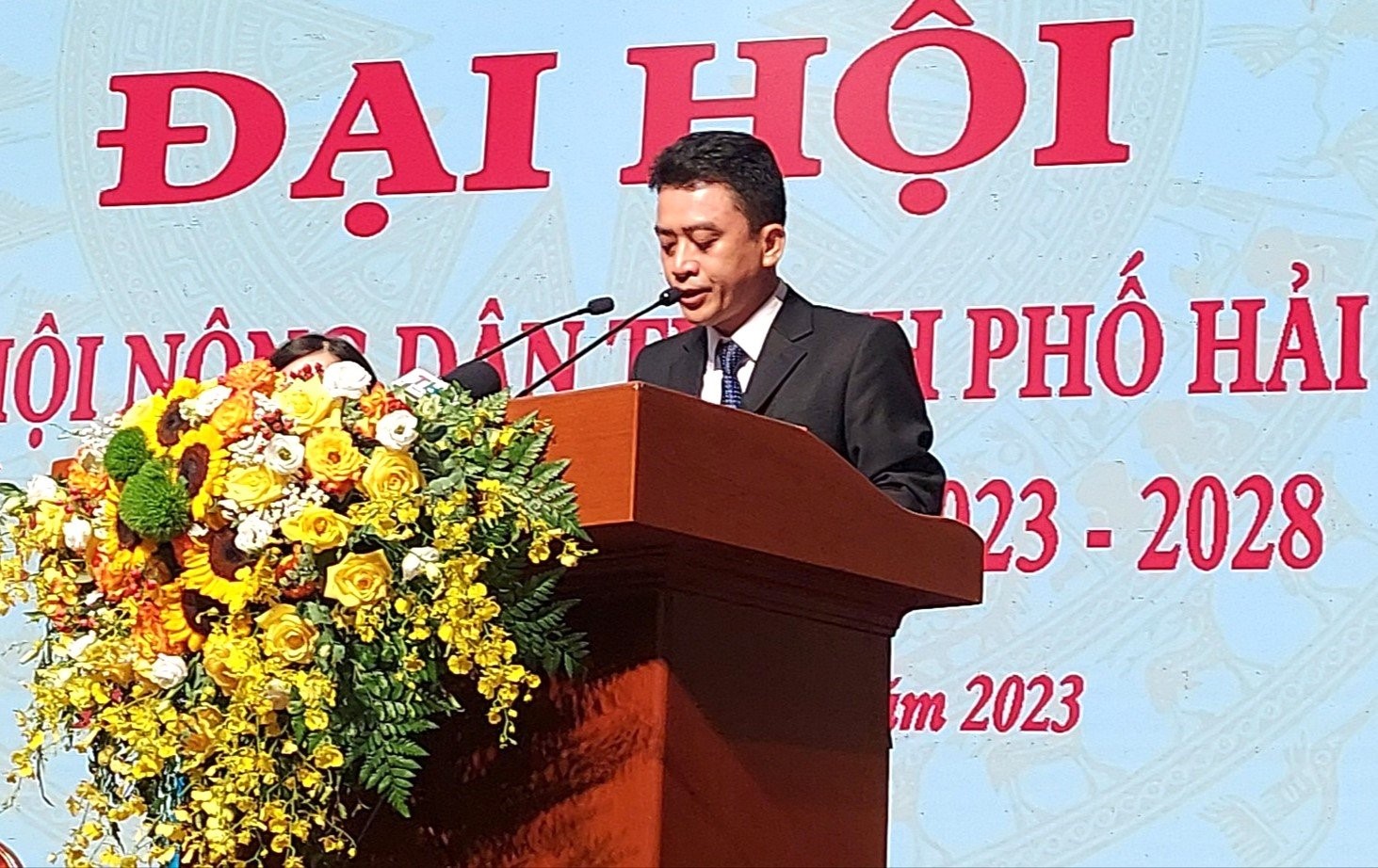 Mr. Tran Quang Tuong, Chairman of Hai Phong City Farmers' Union for the term 2023–2028. Photo: Tran Phuong.
