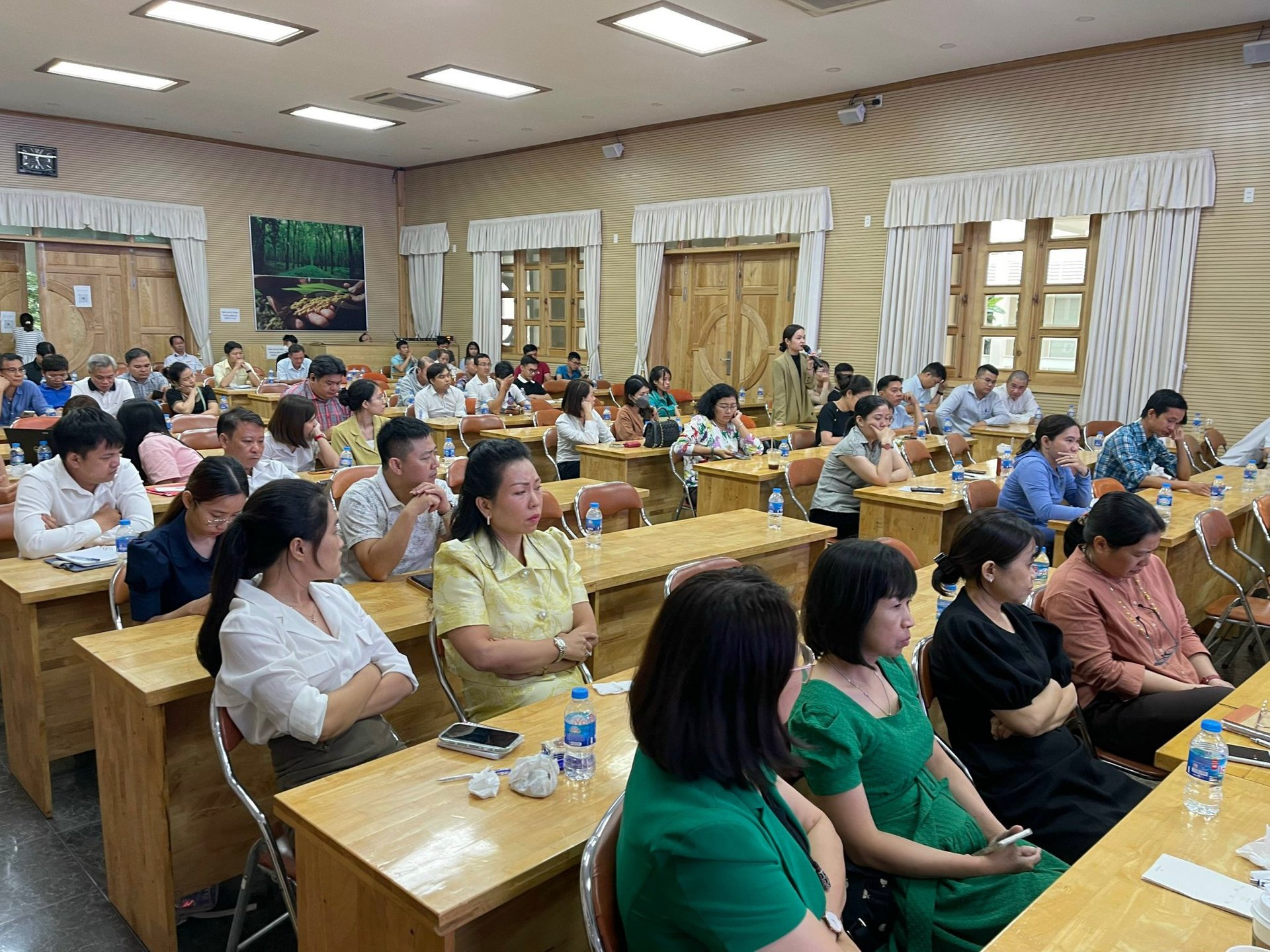 The conference attracted a large number of agricultural import and export businesses. Photo: Duc Trung.