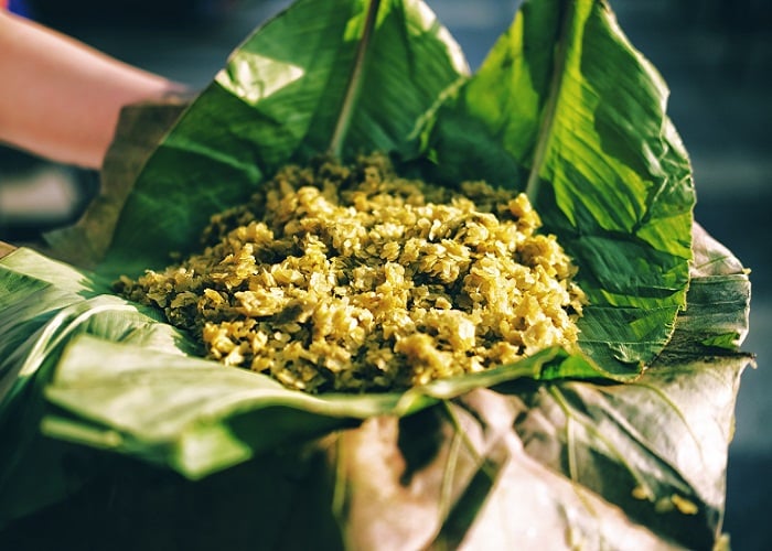 'Vong Village green rice,' one of the 121 exemplary Vietnamese culinary dishes in Phase I-2022. Photo: Bytuong.