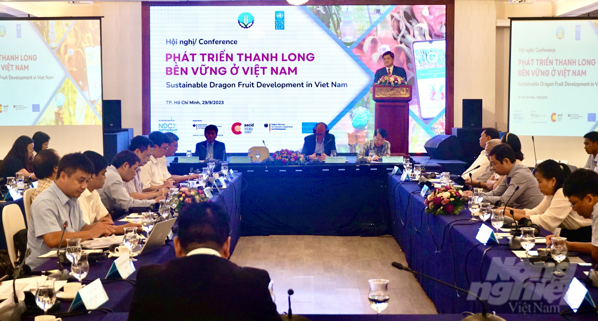 Hội nghị 'Phát triển thanh long bền vững ở Việt Nam'. Ảnh: Nguyễn Thủy.