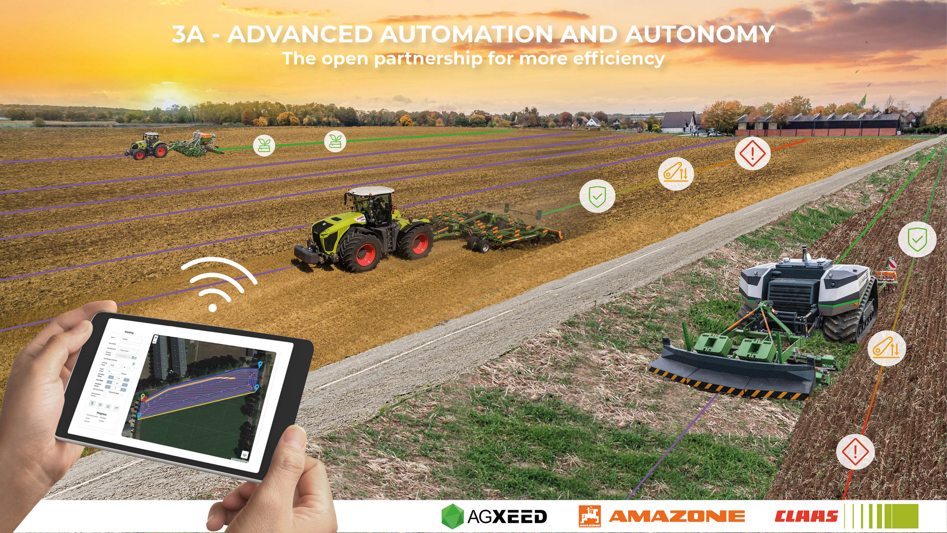 Advanced Automation and Autonomy connects autonomous and traditional farming equipment.