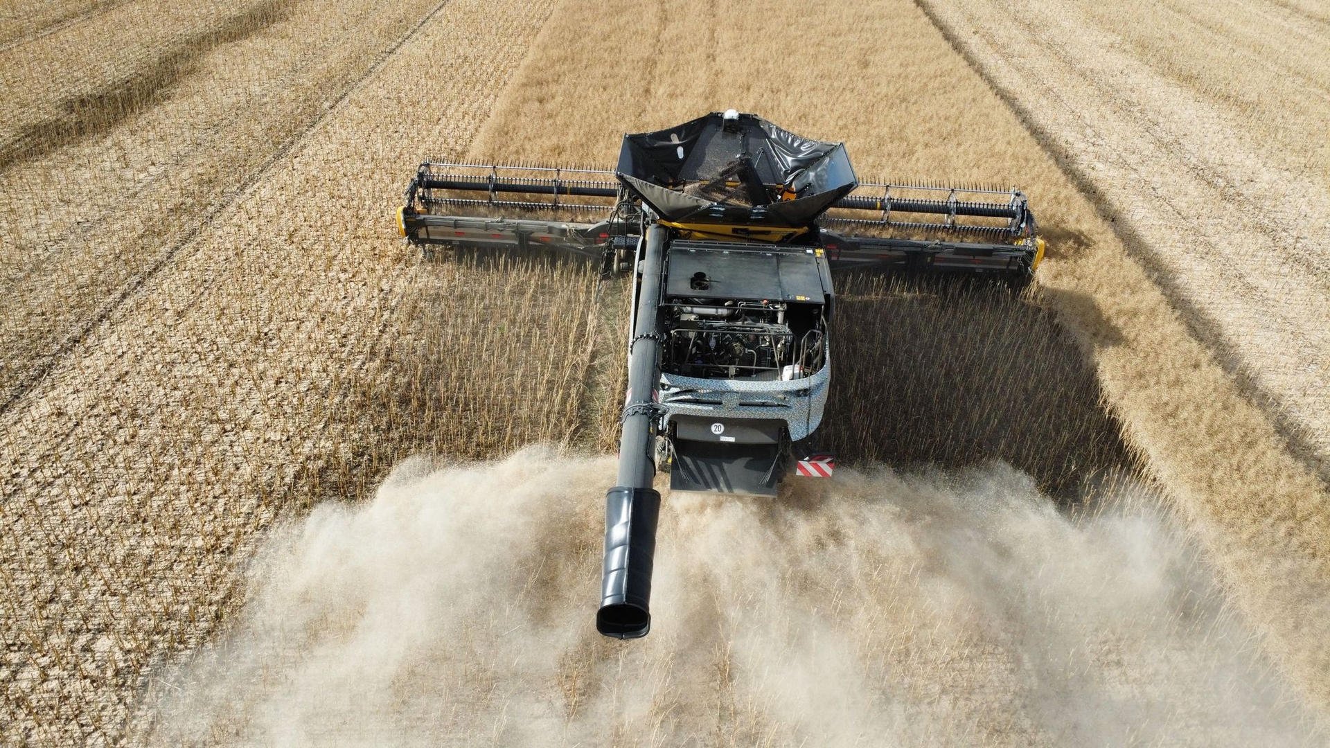 New Holland’s combined harvester will contribute to reducing the fraction of the population engaged in agriculture, thereby increasing efficiency.