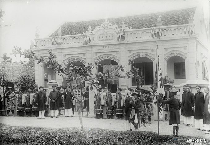 Tòa Hội đồng làng Bộ La, huyện Vũ Tiên, tỉnh Thái Bình, khoảng 1920-1939.