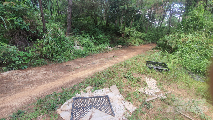 Một con đường mòn - đường đi của gà lậu tại xã Yên Khoái, huyện Lộc Bình - xã vùng biên tại cửa khẩu Chi Ma.