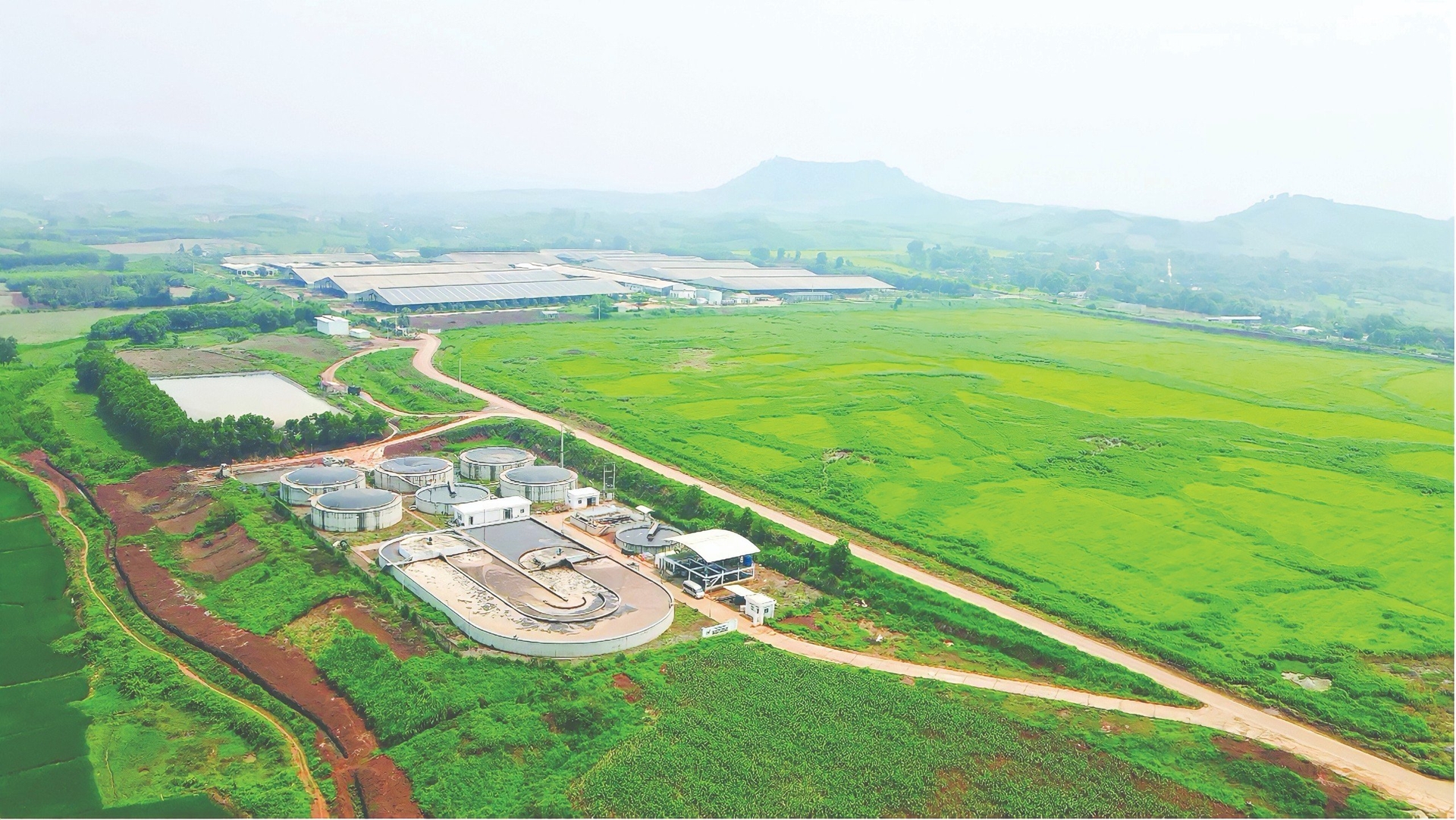 TH's wastewater treatment system at Camp Cluster No. 3 has a capacity of 1,200 m3/day.